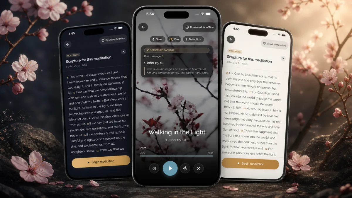 Christian Meditation with Scripture: Read the Bible in Edenify
