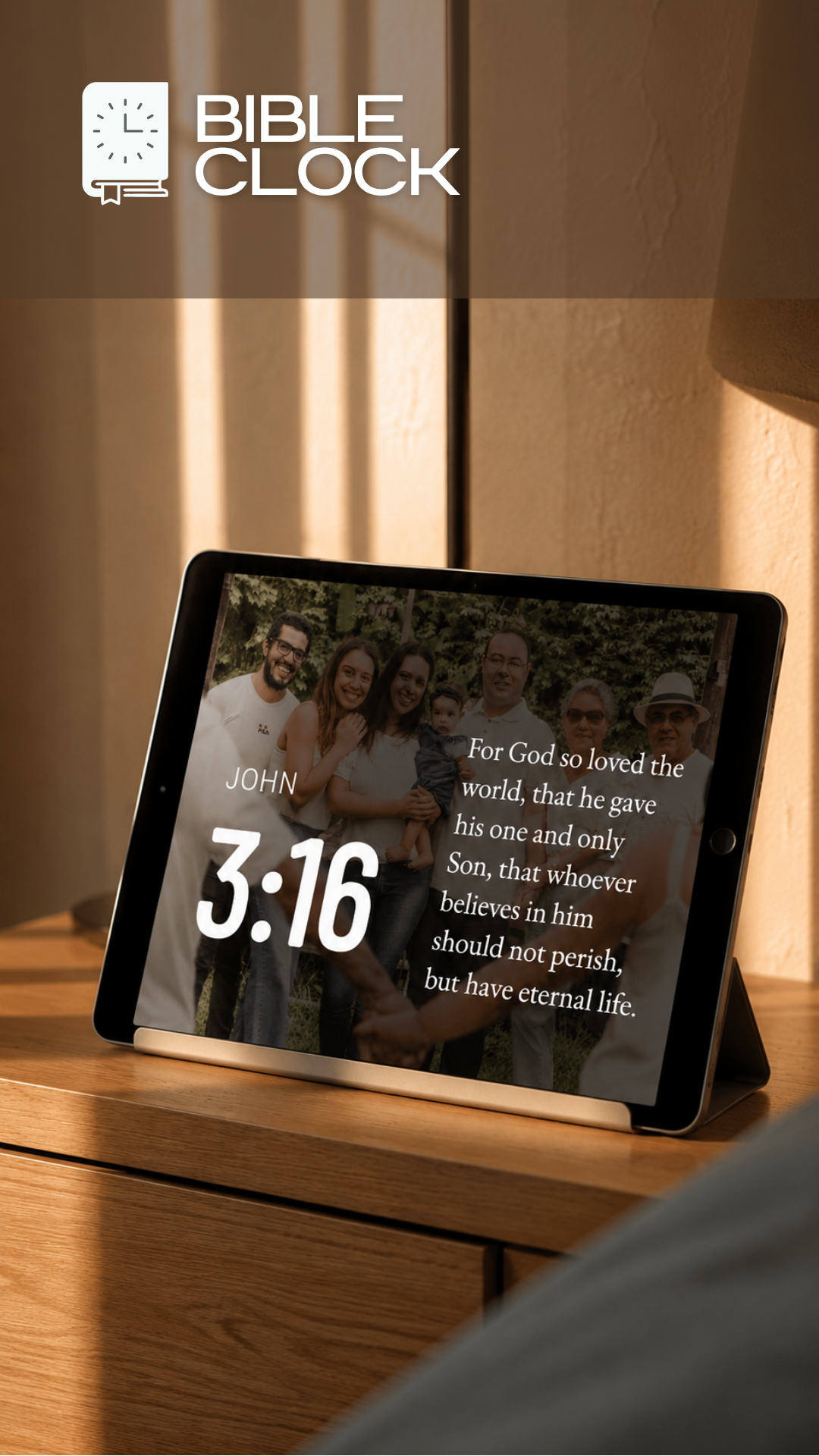Bible Clock application view